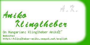 aniko klinglheber business card